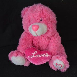 Loves Loveables Small Pink Stuffed Bear